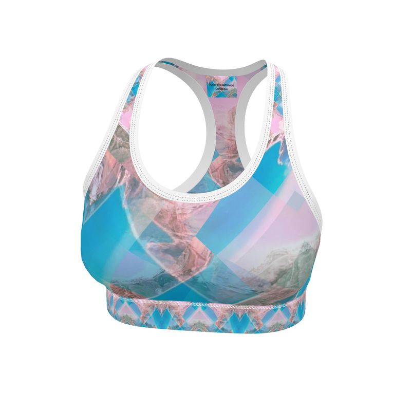 Sports Bra - Pink Lakes of Geraldton Collection