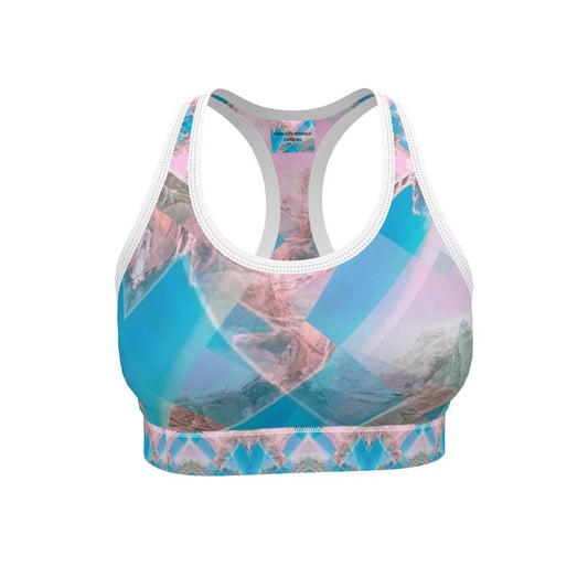 Sports Bra - Pink Lakes of Geraldton Collection