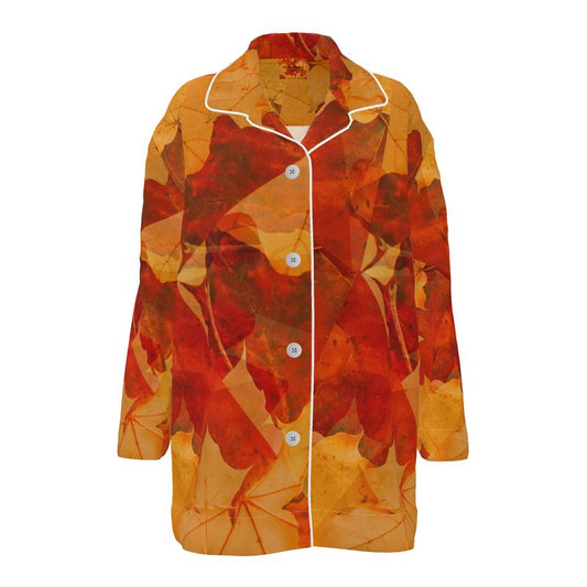 Designer Luxury Pyjama Shirt - Autumn Forest Collection