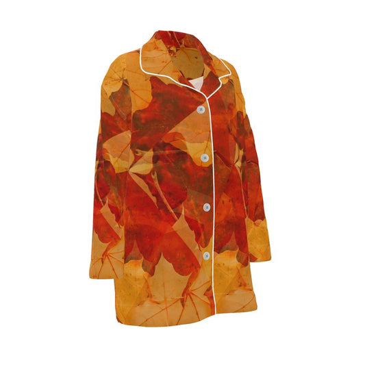 Designer Luxury Pyjama Shirt - Autumn Forest Collection